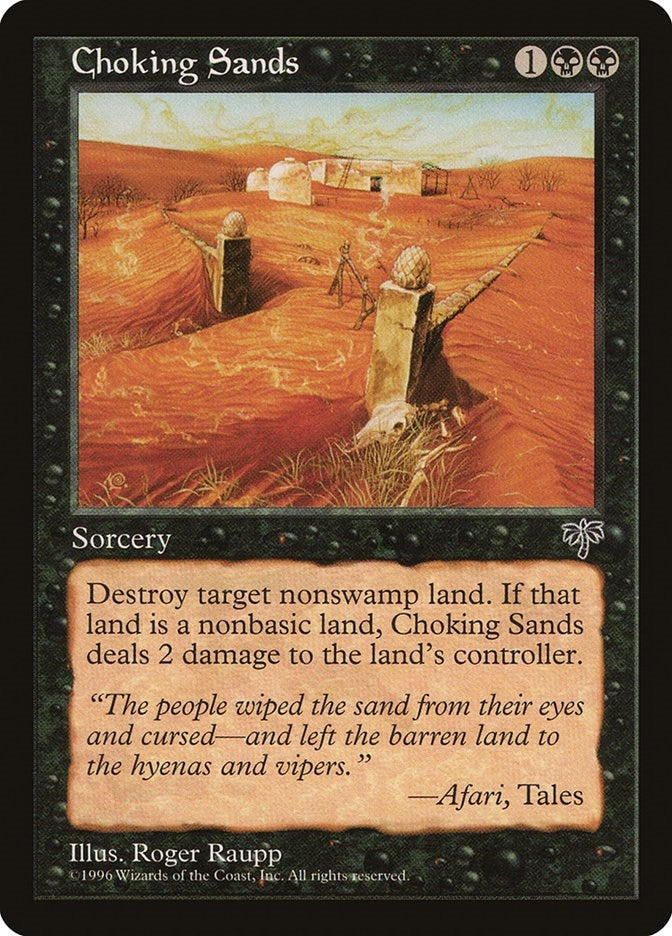 Image for Choking Sands [Mirage] - Magic: The Gathering