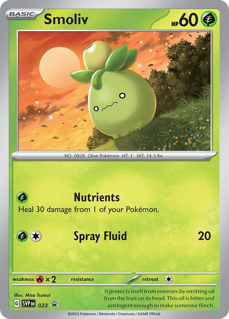 Image for Smoliv - 023 (023) [SV: Scarlet & Violet Promo Cards] - Pokemon