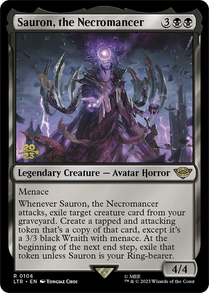 Image for Sauron, the Necromancer (106) [Prerelease Cards] - Magic: The Gathering
