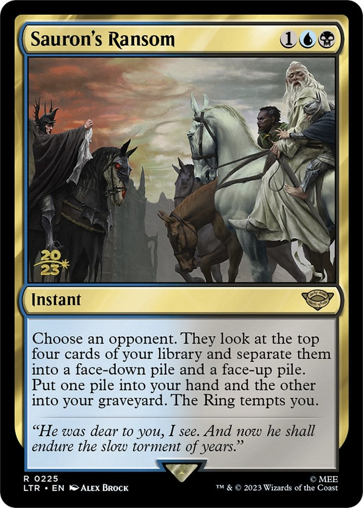 Image for Sauron's Ransom (225) [Prerelease Cards] - Magic: The Gathering