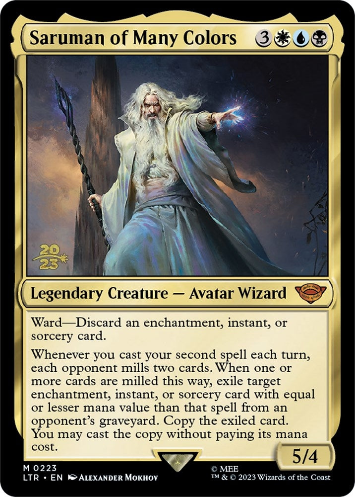 Image for Saruman of Many Colors (223) [Prerelease Cards] - Magic: The Gathering