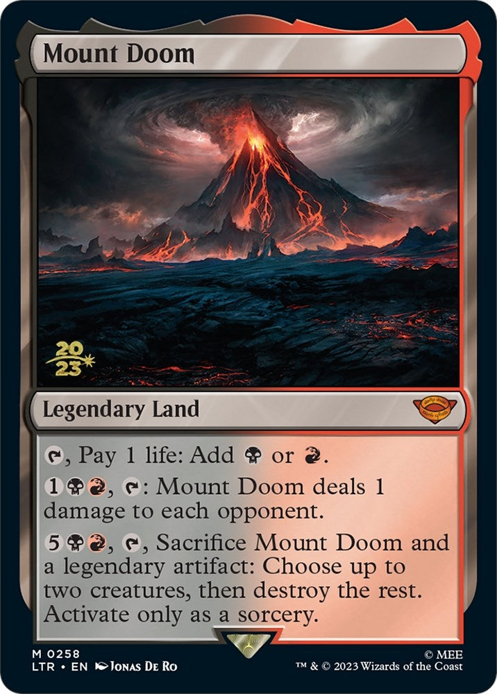 Image for Mount Doom (258) [Prerelease Cards] - Magic: The Gathering
