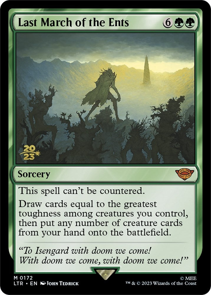 Image for Last March of the Ents (172) [Prerelease Cards] - Magic: The Gathering
