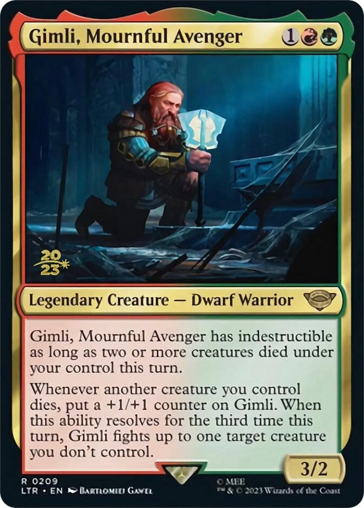 Image for Gimli, Mournful Avenger (209) [Prerelease Cards] - Magic: The Gathering