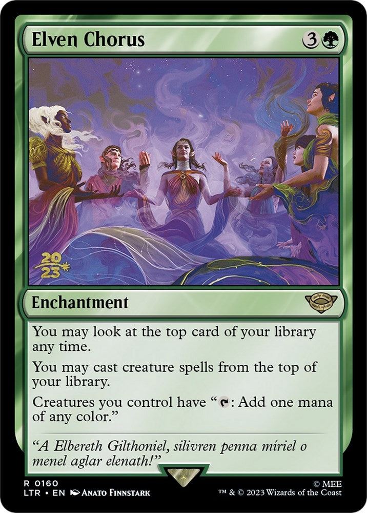 Image for Elven Chorus (160) [Prerelease Cards] - Magic: The Gathering