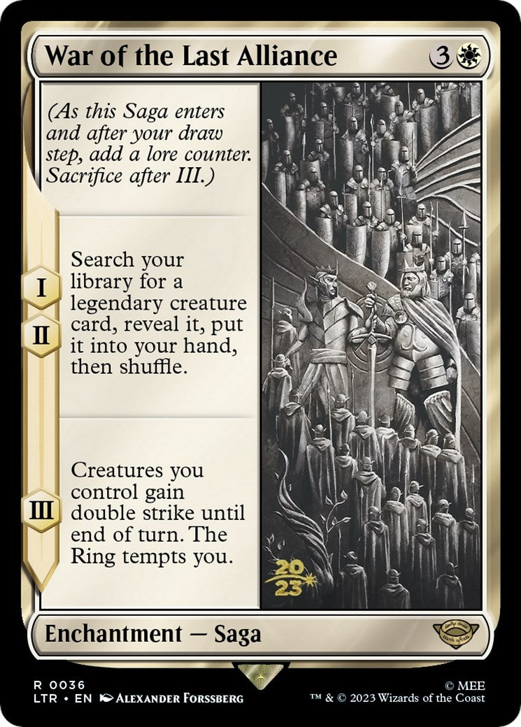 War of the Last Alliance (36) [Prerelease Cards]