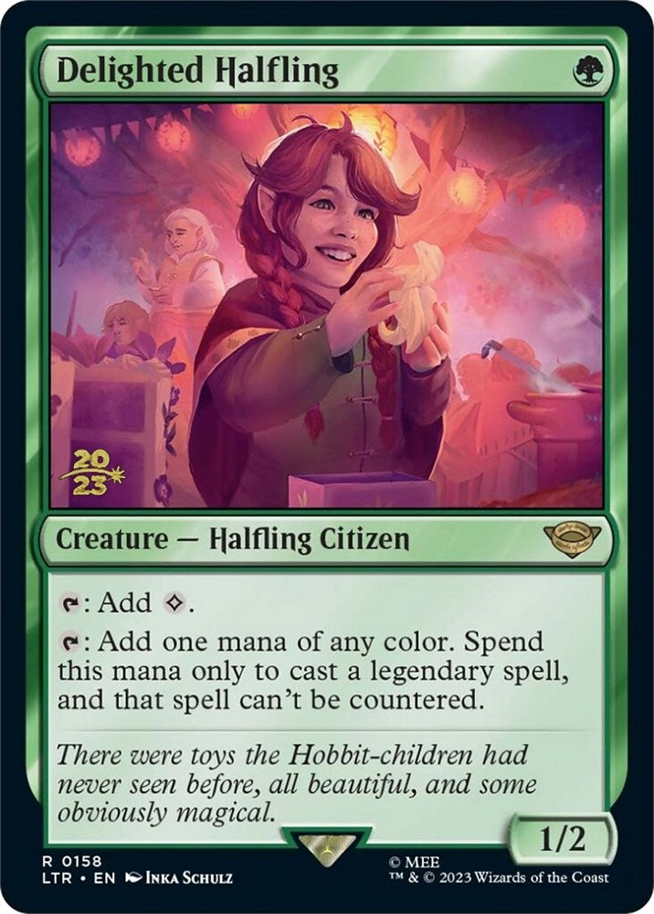 Image for Delighted Halfling (0158) (158) [Prerelease Cards] - Magic: The Gathering