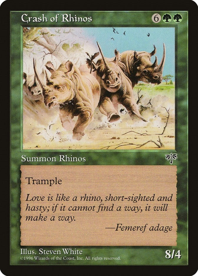Image for Crash of Rhinos [Mirage] - Magic: The Gathering