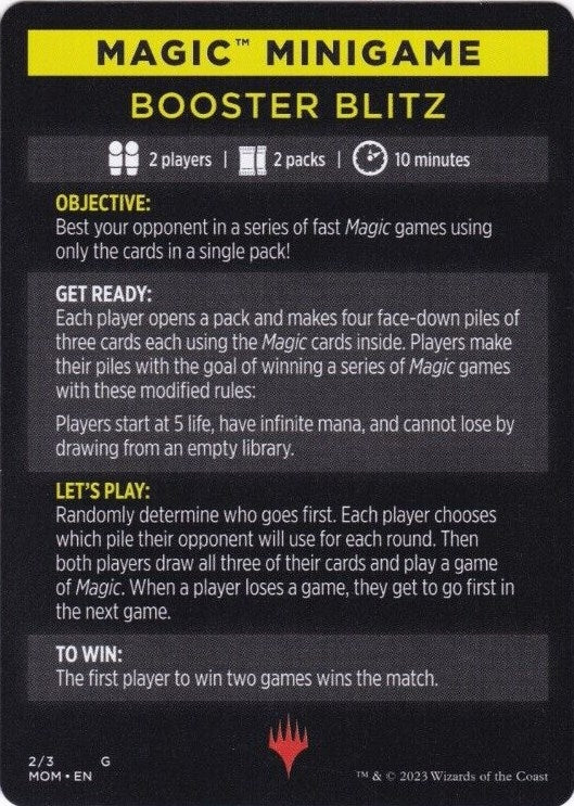 Image for Magic Minigame: Booster Blitz (2) [March of the Machine] - Magic: The Gathering