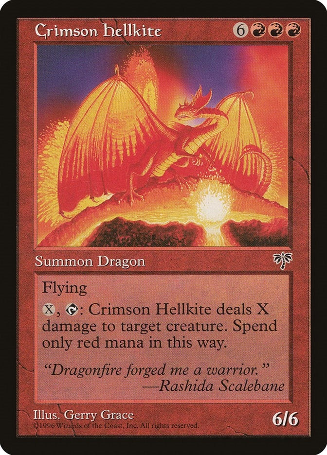 Image for Crimson Hellkite [Mirage] - Magic: The Gathering