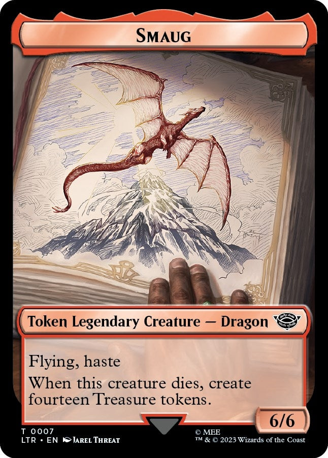 Image for Smaug // Food (0010) Double-Sided Token (7 // 10) [Universes Beyond: The Lord of the Rings: Tales of Middle-earth] - Magic: The Gathering