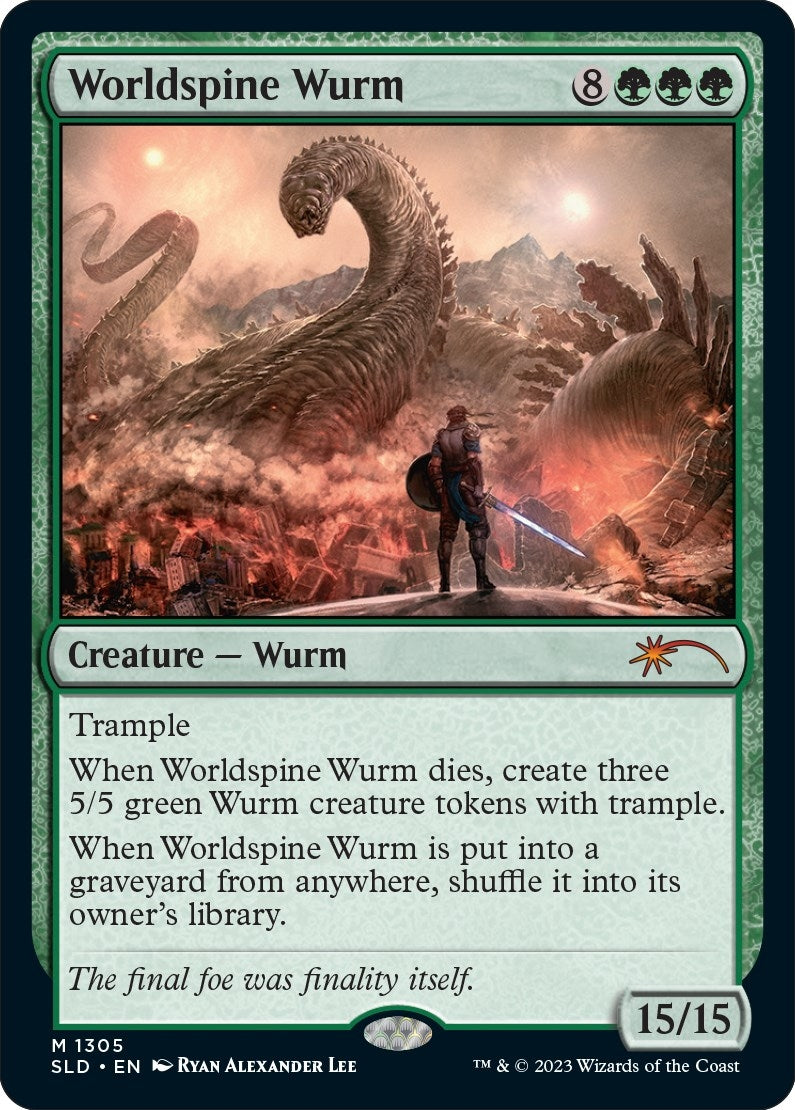 Image for Worldspine Wurm (1305) [Secret Lair Drop Series] - Magic: The Gathering