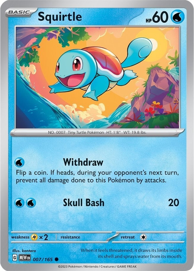 Image for Squirtle (007/165) [SV: Scarlet & Violet 151] - Pokemon