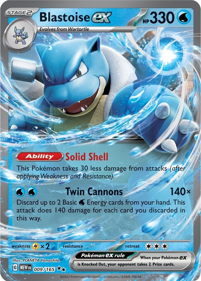 Image for Blastoise ex (009/165) [SV: Scarlet & Violet 151] - Pokemon
