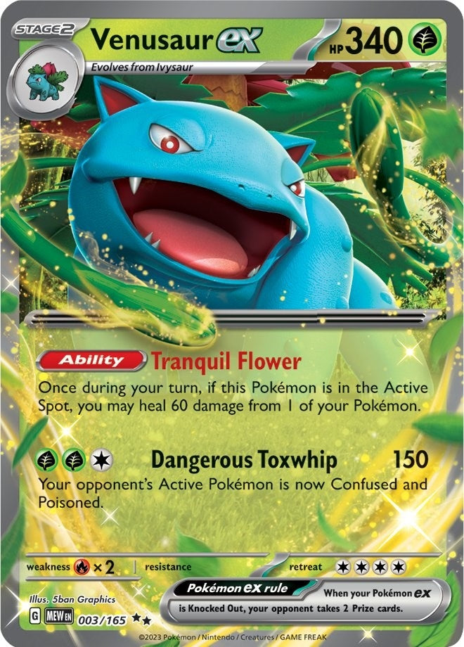 Image for Venusaur ex (003/165) [SV: Scarlet & Violet 151] - Pokemon