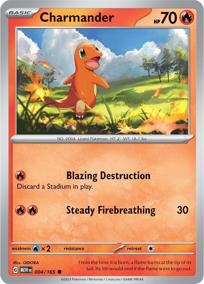 Image for Charmander (004/165) [SV: Scarlet & Violet 151] - Pokemon