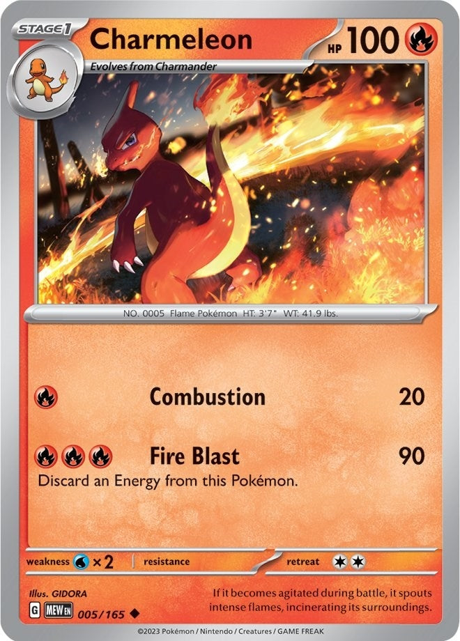 Image for Charmeleon (005/165) [SV: Scarlet & Violet 151] - Pokemon
