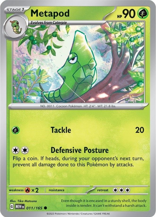 Image for Metapod (011/165) [SV: Scarlet & Violet 151] - Pokemon