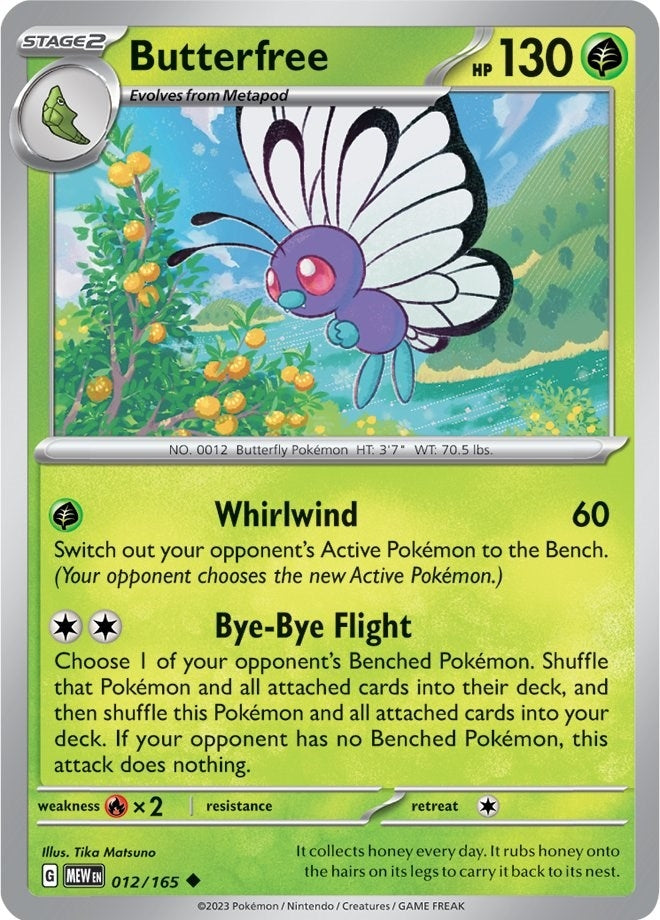 Image for Butterfree (012/165) [SV: Scarlet & Violet 151] - Pokemon