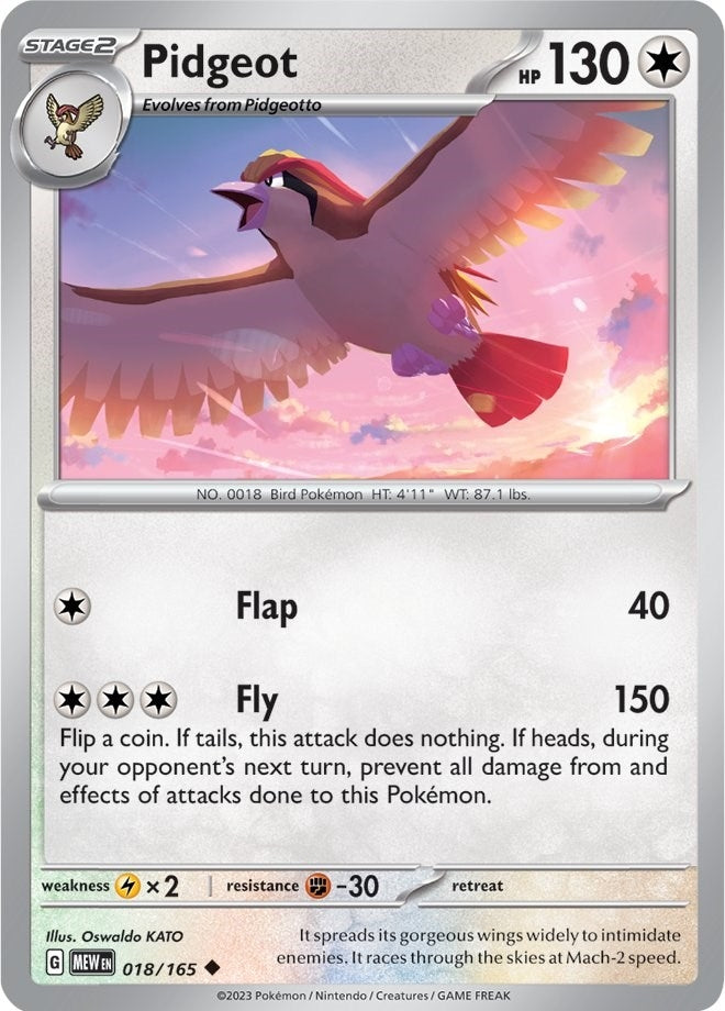 Image for Pidgeot (018/165) [SV: Scarlet & Violet 151] - Pokemon