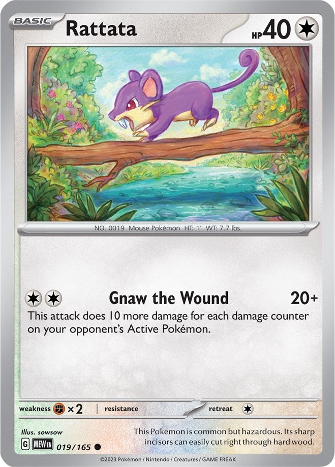 Image for Rattata (019/165) [SV: Scarlet & Violet 151] - Pokemon