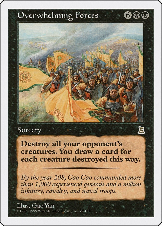 Image for Overwhelming Forces (79) [Portal Three Kingdoms] - Magic: The Gathering