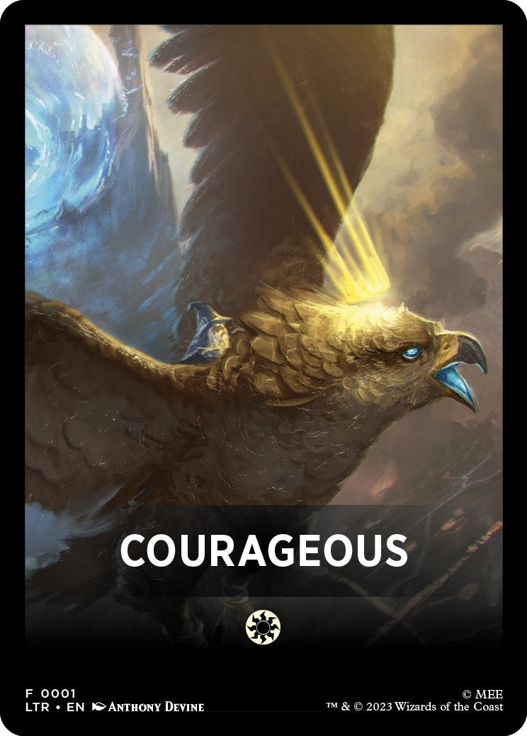 Image for Courageous Theme Card (1) [Universes Beyond: The Lord of the Rings: Tales of Middle-earth] - Magic: The Gathering