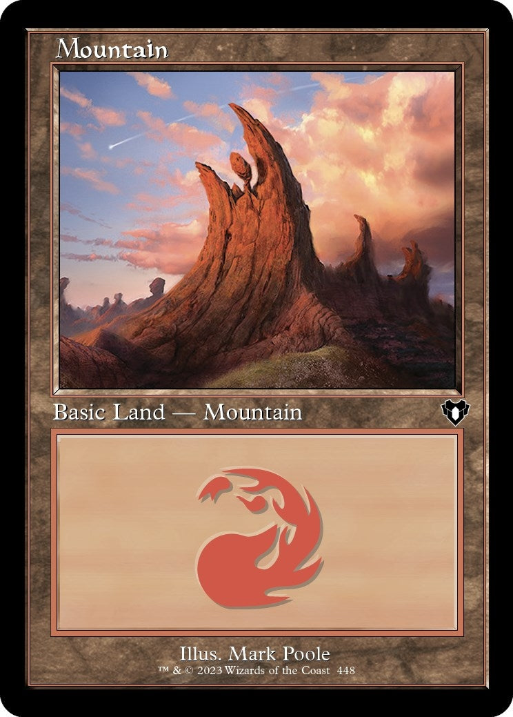 Image for Mountain (448) (Retro Frame) (448) [Commander Masters] - Magic: The Gathering