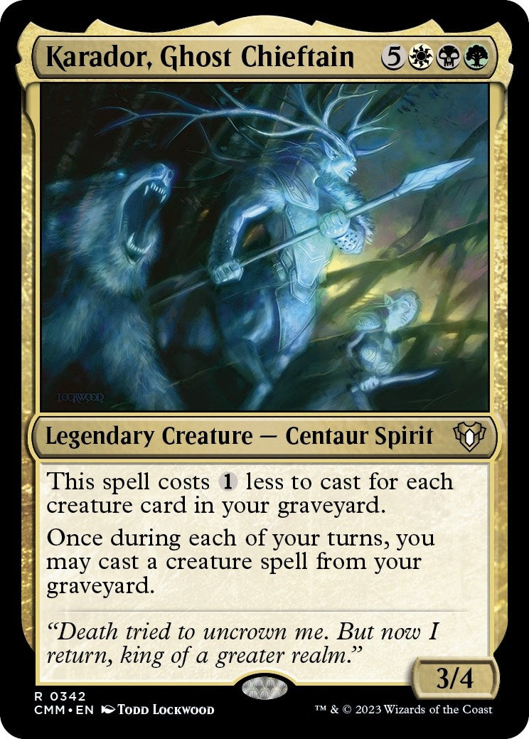 Image for Karador, Ghost Chieftain (342) [Commander Masters] - Magic: The Gathering