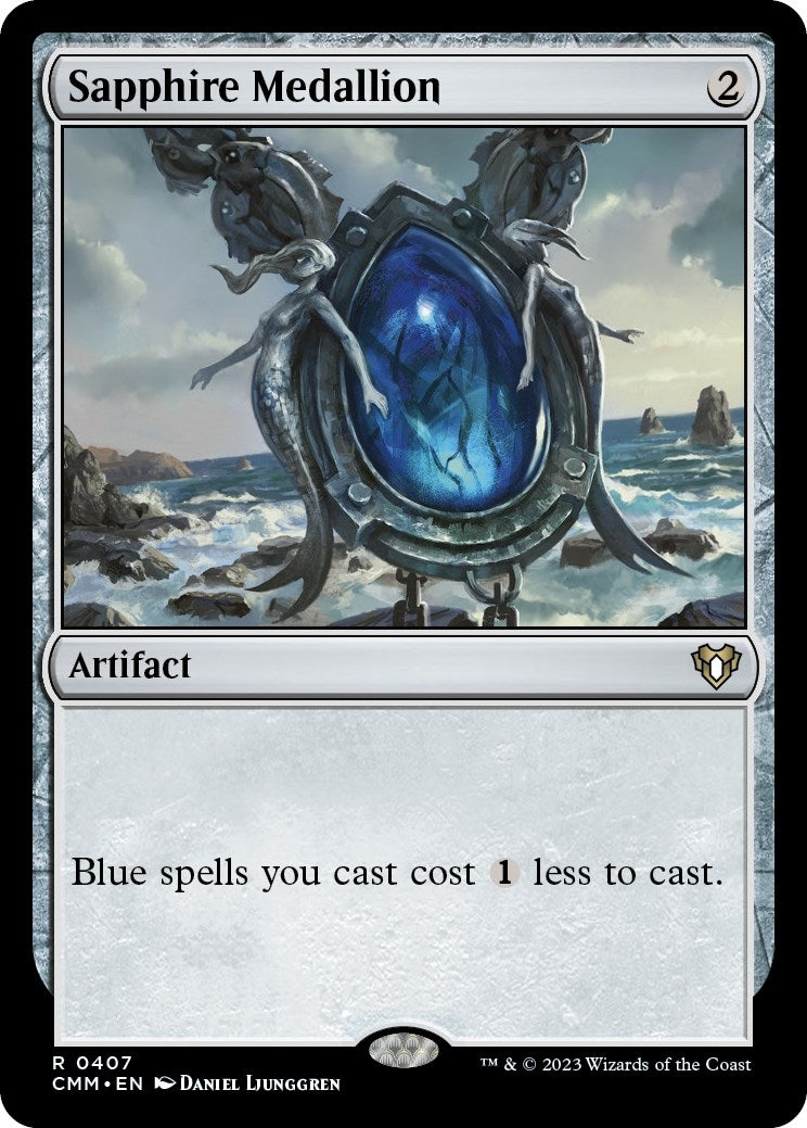 Image for Sapphire Medallion (407) [Commander Masters] - Magic: The Gathering