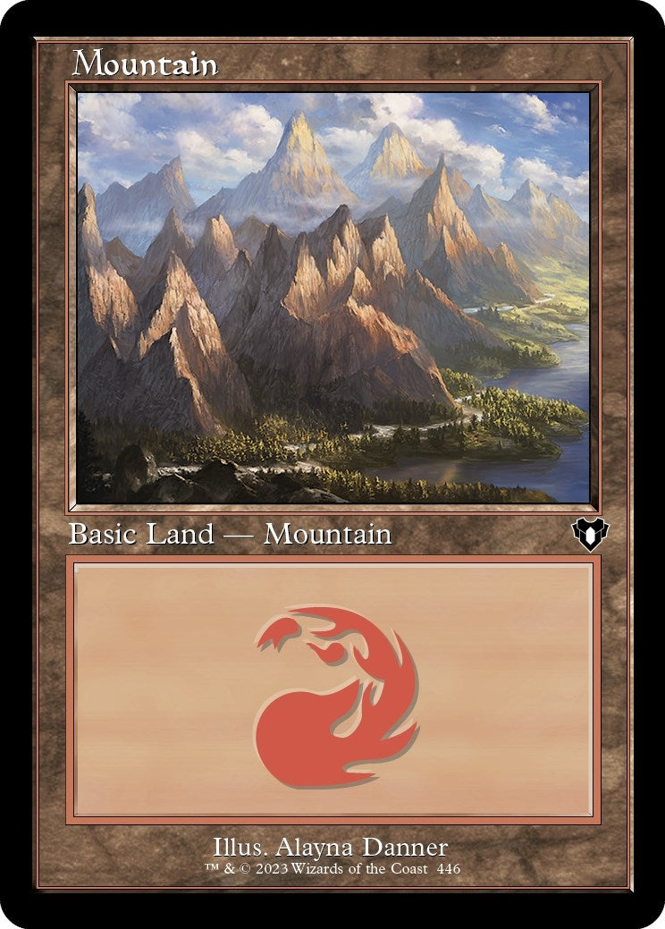 Image for Mountain (446) (Retro Frame) (446) [Commander Masters] - Magic: The Gathering