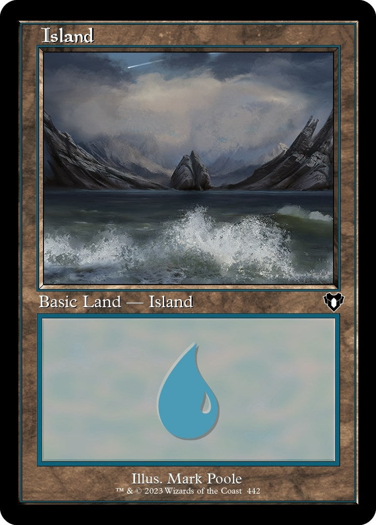 Image for Island (442) (Retro Frame) (442) [Commander Masters] - Magic: The Gathering