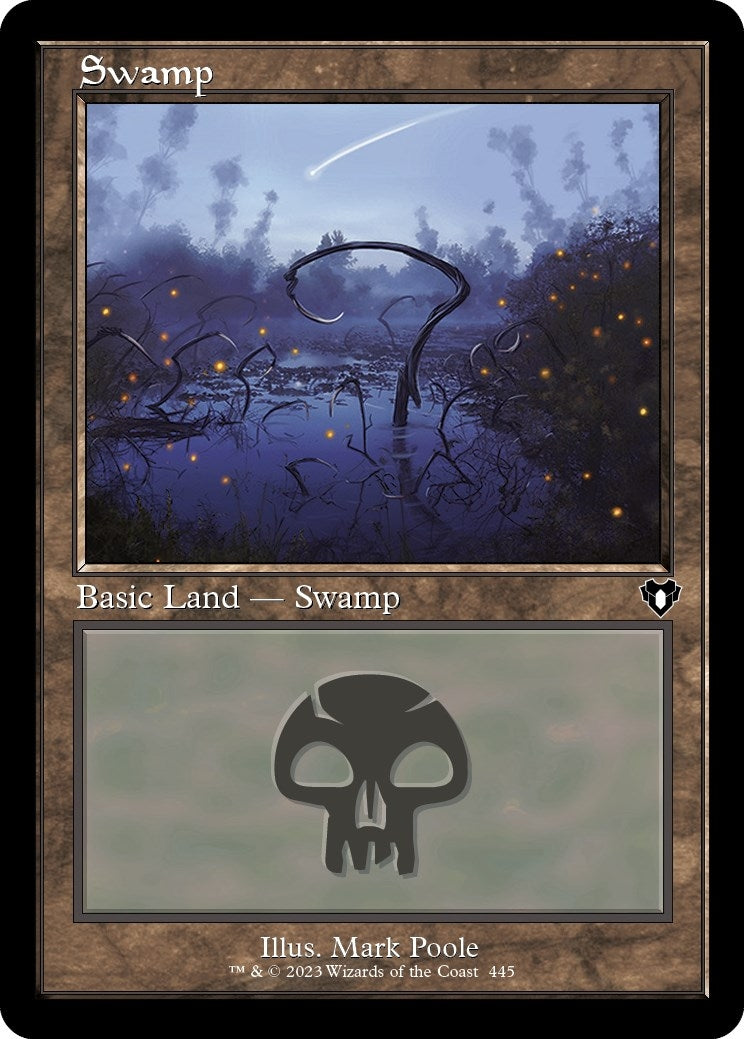 Image for Swamp (445) (Retro Frame) (445) [Commander Masters] - Magic: The Gathering