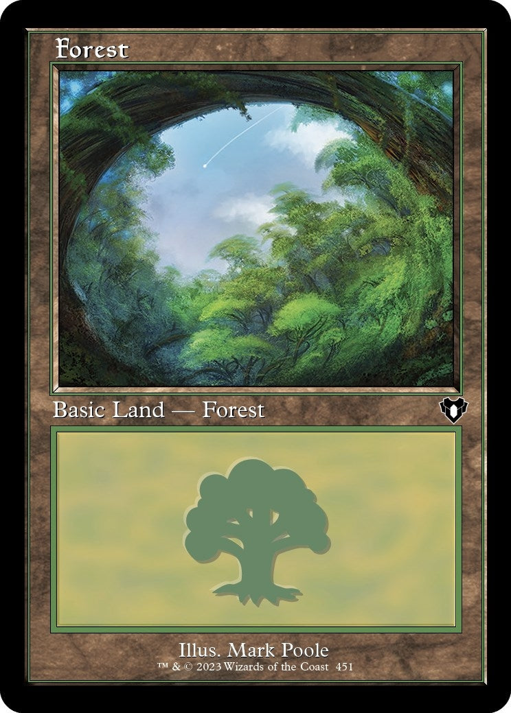 Image for Forest (451) (Retro Frame) (451) [Commander Masters] - Magic: The Gathering