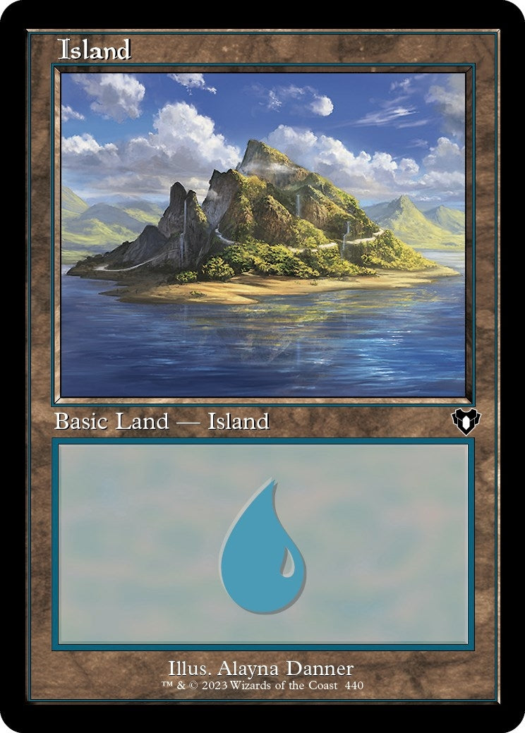 Image for Island (440) (Retro Frame) (440) [Commander Masters] - Magic: The Gathering