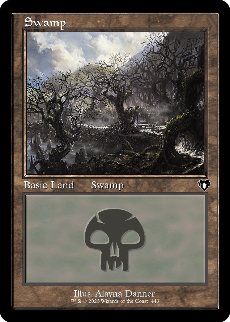 Image for Swamp (443) (Retro Frame) (443) [Commander Masters] - Magic: The Gathering