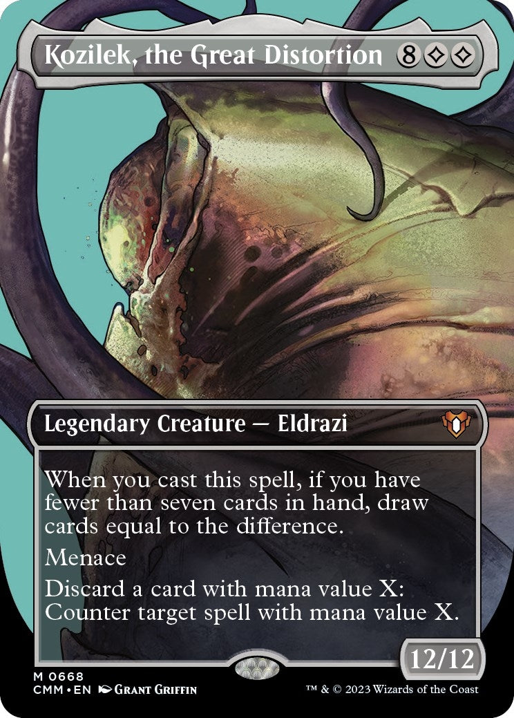 Image for Kozilek, the Great Distortion (Borderless) (668) [Commander Masters] - Magic: The Gathering
