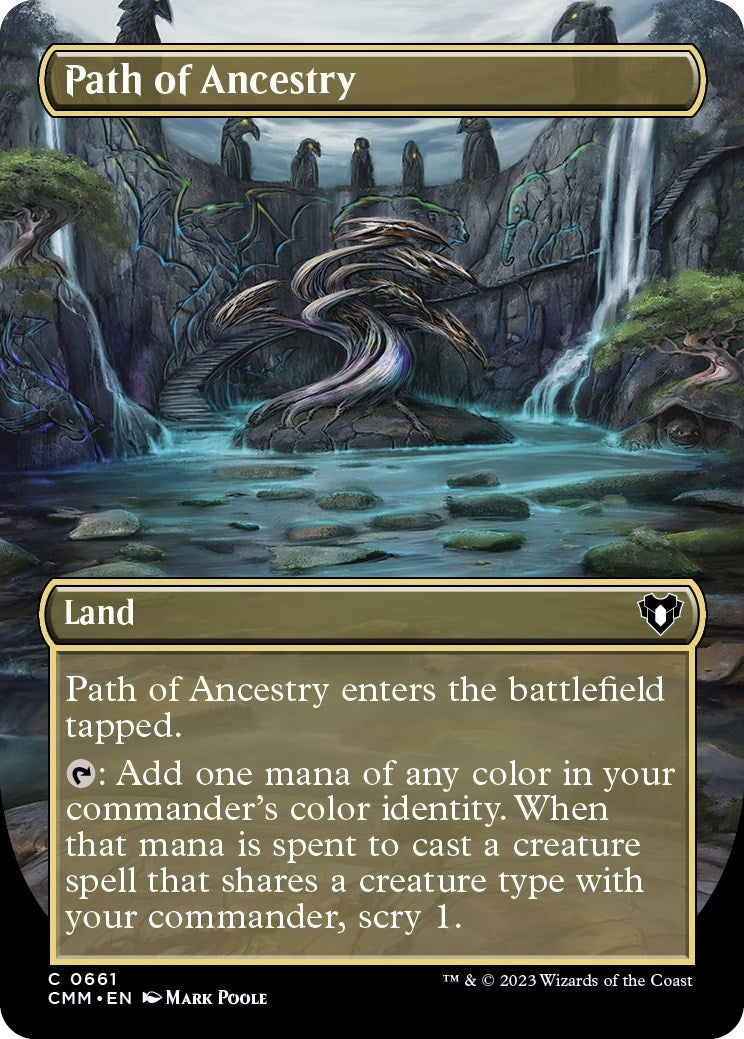 Image for Path of Ancestry (Borderless) (661) [Commander Masters] - Magic: The Gathering