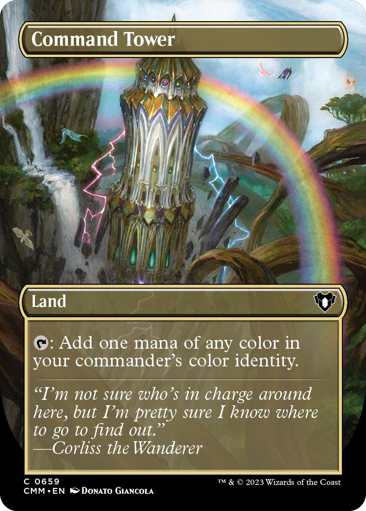 Image for Command Tower (Borderless) (659) [Commander Masters] - Magic: The Gathering