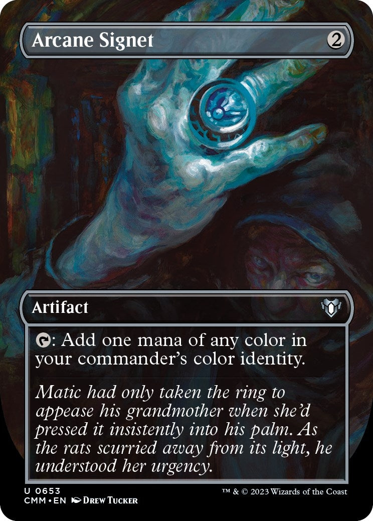 Arcane Signet (Borderless) (653) [Commander Masters]
