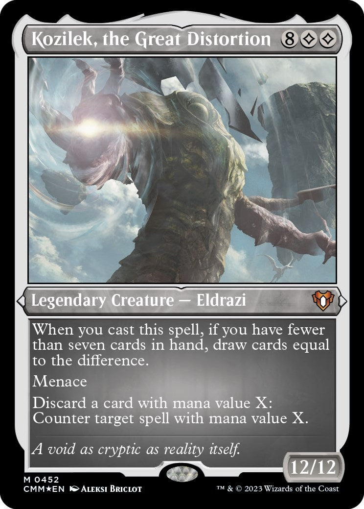 Image for Kozilek, the Great Distortion (Foil Etched) (452) [Commander Masters] - Magic: The Gathering