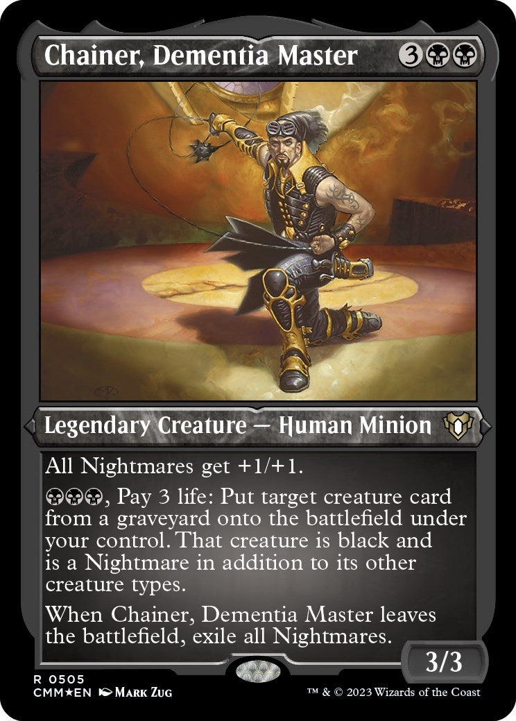 Image for Chainer, Dementia Master (Foil Etched) (505) [Commander Masters] - Magic: The Gathering
