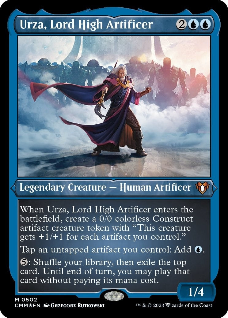Image for Urza, Lord High Artificer (Foil Etched) (502) [Commander Masters] - Magic: The Gathering
