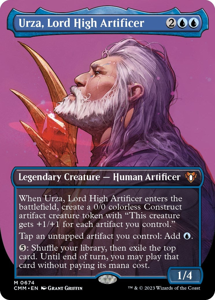 Image for Urza, Lord High Artificer (Borderless) (674) [Commander Masters] - Magic: The Gathering