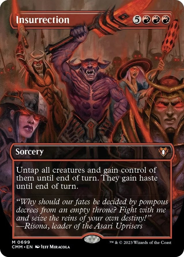 Image for Insurrection (Borderless) (699) [Commander Masters] - Magic: The Gathering