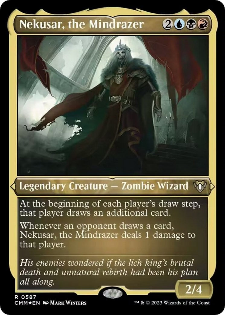 Image for Nekusar, the Mindrazer (Foil Etched) (587) [Commander Masters] - Magic: The Gathering