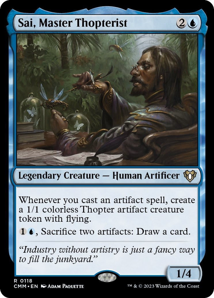 Image for Sai, Master Thopterist (118) [Commander Masters] - Magic: The Gathering