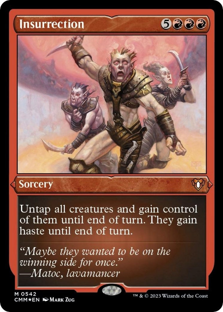 Image for Insurrection (Foil Etched) (542) [Commander Masters] - Magic: The Gathering