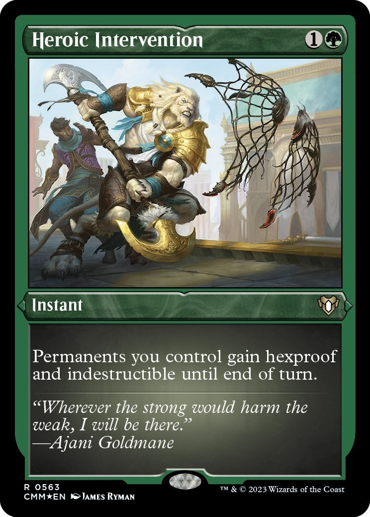 Image for Heroic Intervention (Foil Etched) (563) [Commander Masters] - Magic: The Gathering