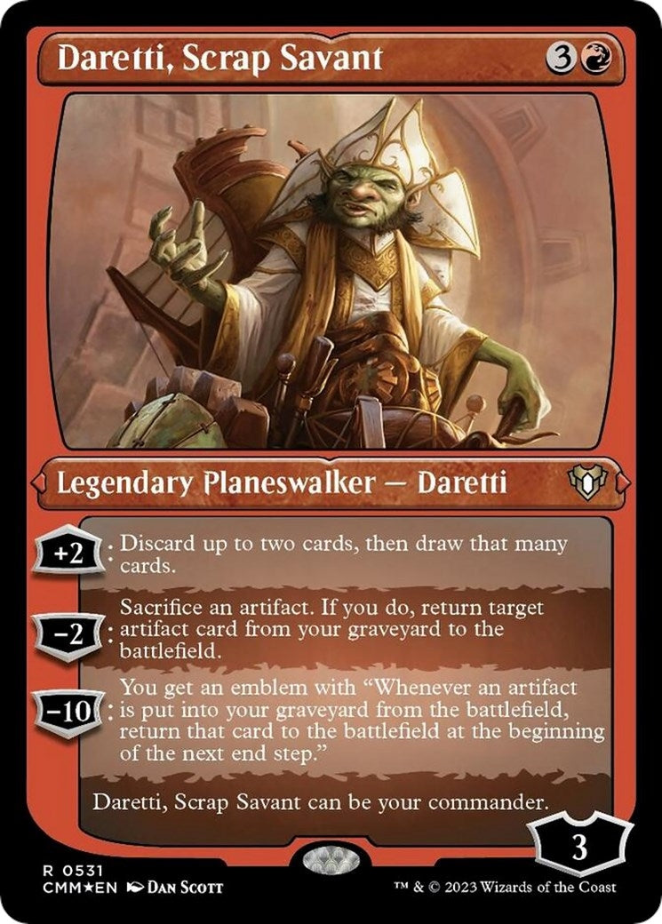 Image for Daretti, Scrap Savant (Foil Etched) (531) [Commander Masters] - Magic: The Gathering